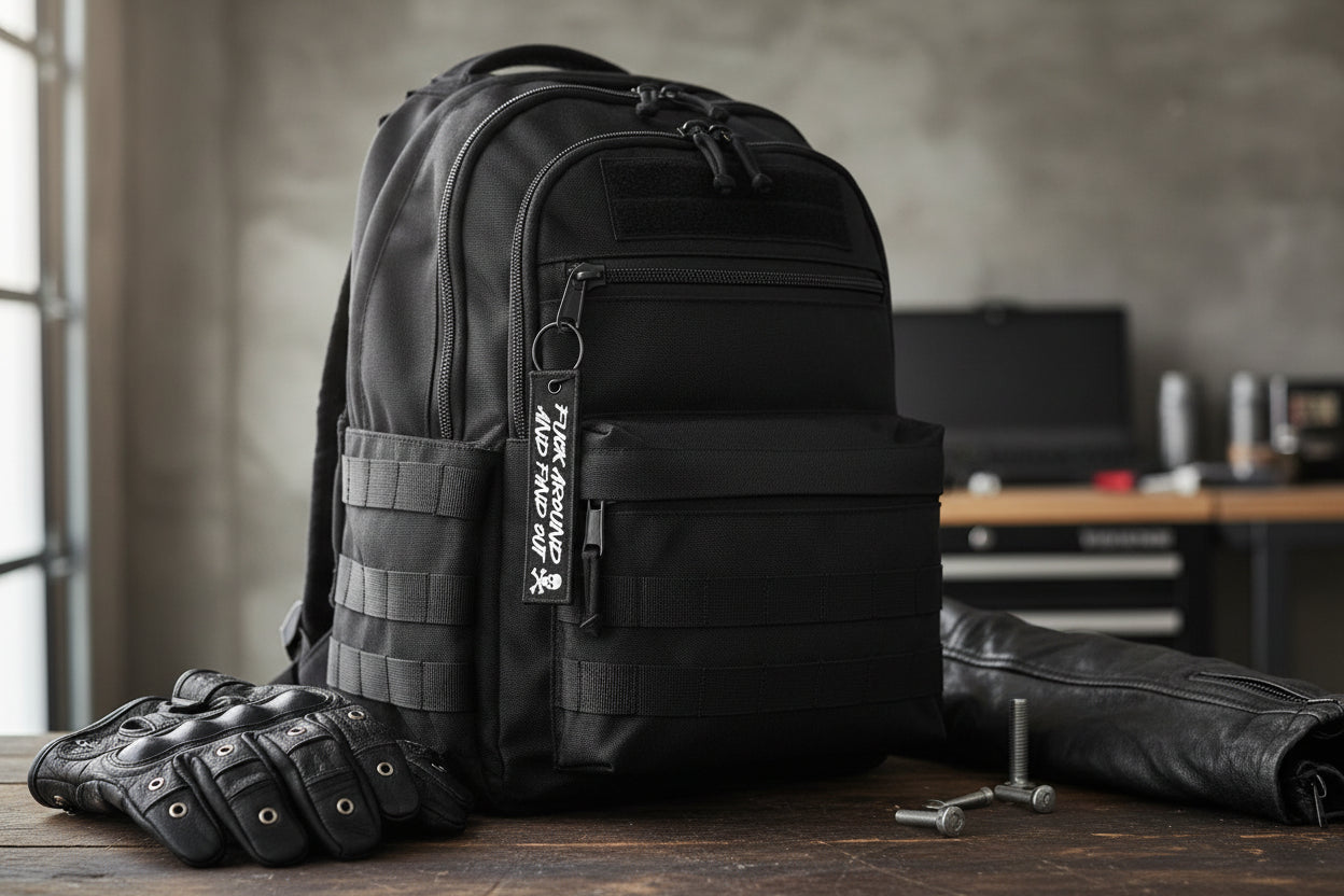 F*ck Around and Find Out Jet Tag Keychain, Funny Keychain