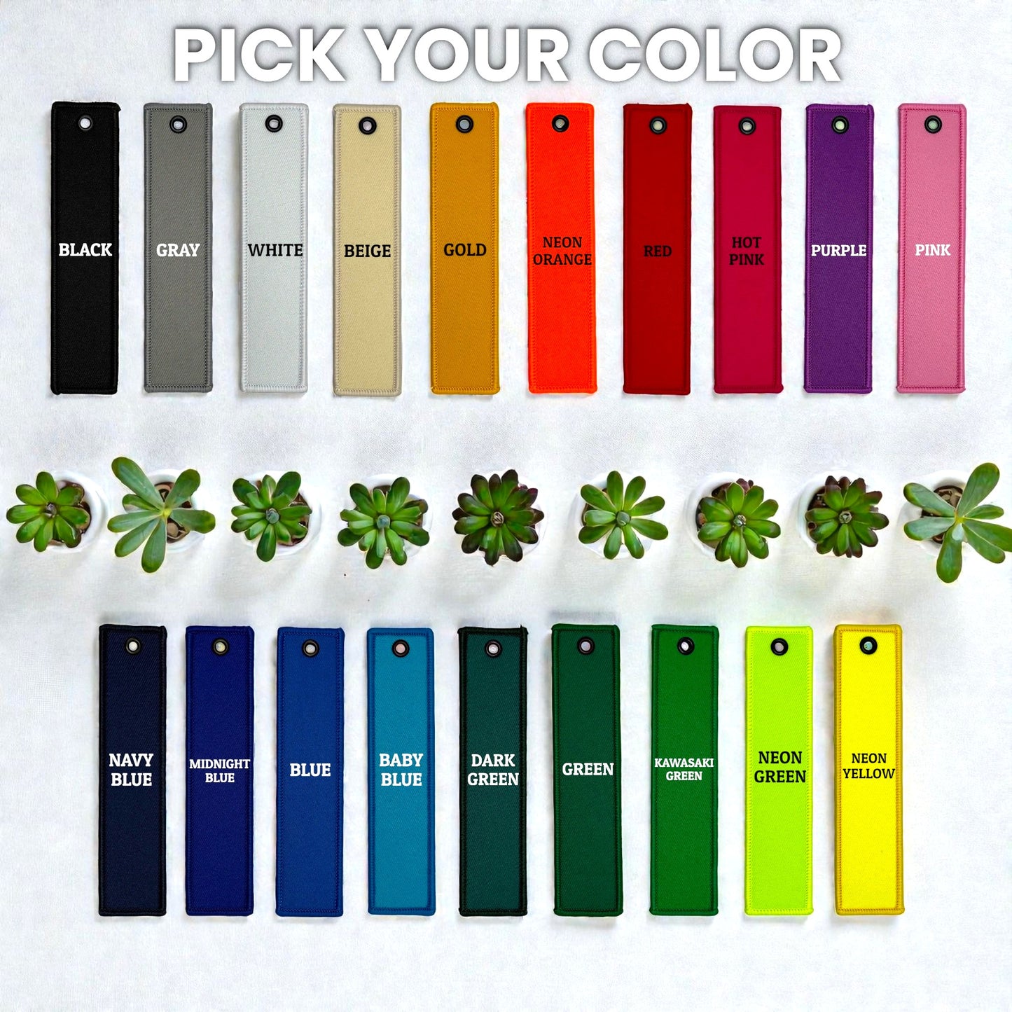 Custom Keychain – Personalized Double-Sided Jet Tag, Any Text, Any Logo