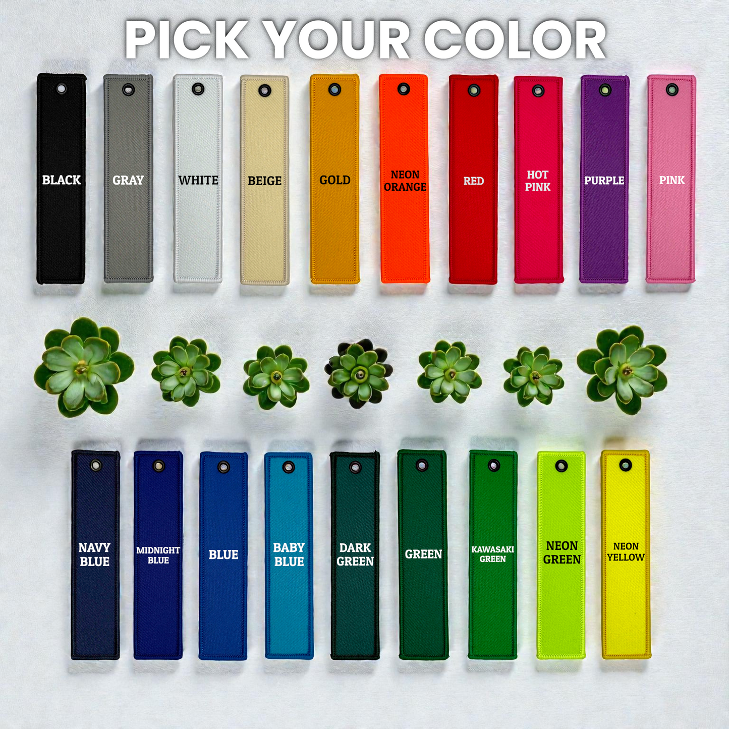 Custom Keychain – Personalized Double-Sided Jet Tag, Any Text, Any Logo