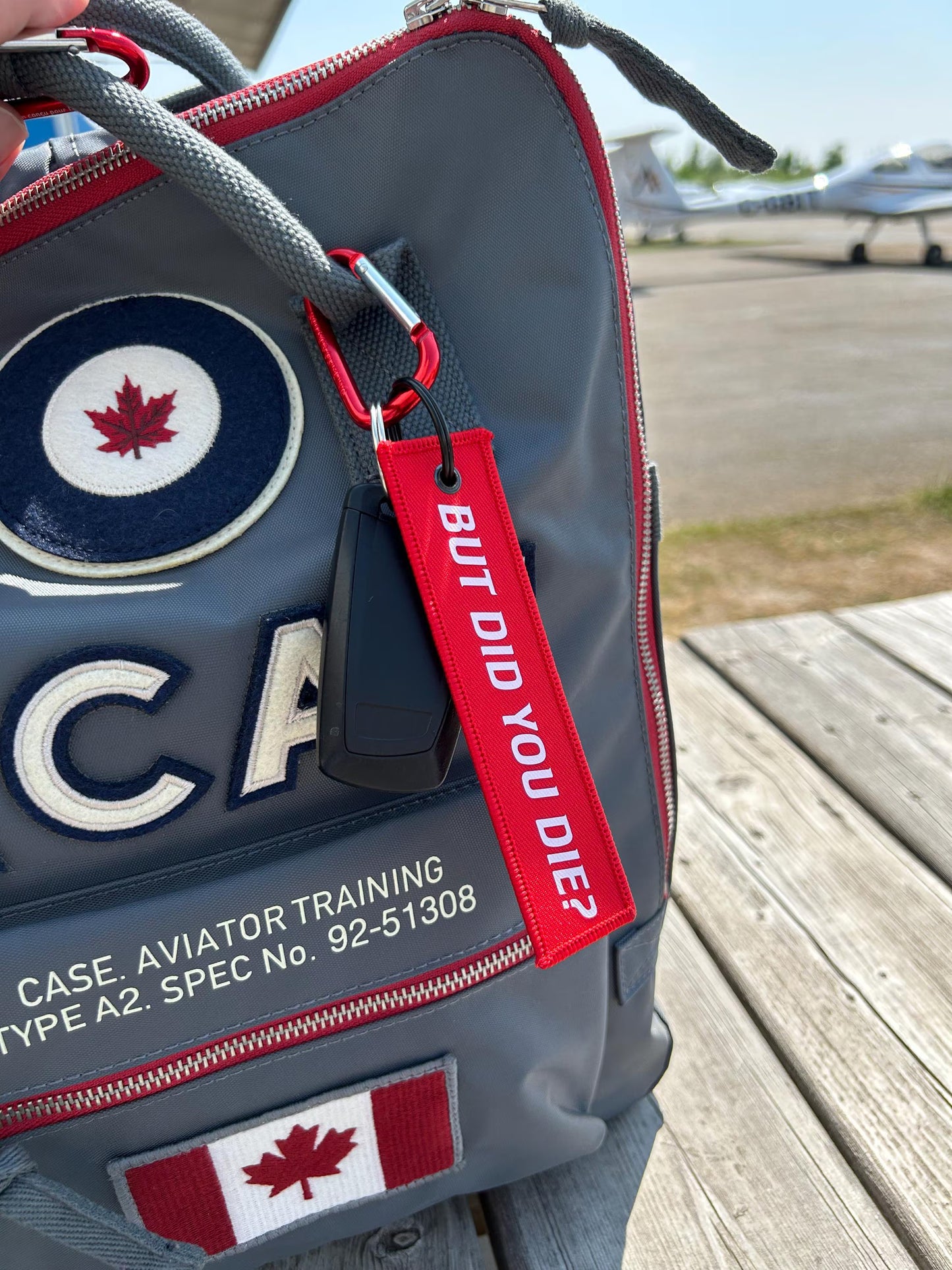 But Did You Die? Jet Tag: Double-Sided Keychain